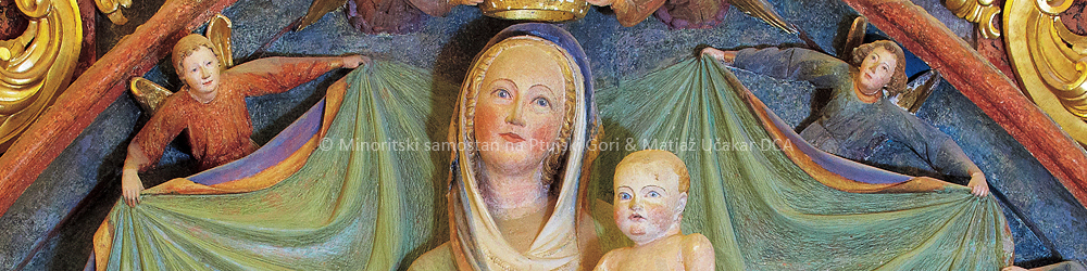 Milostni relief Marije Zavetnice s plaščem